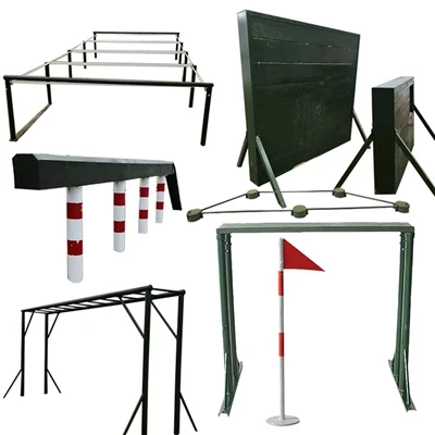 The facilities of the obstacle training ground are diverse